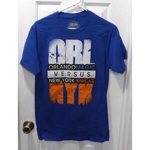 Basketball Orlando Magic Vs Ny Knicks Autographed By 5 Players T Shirt S